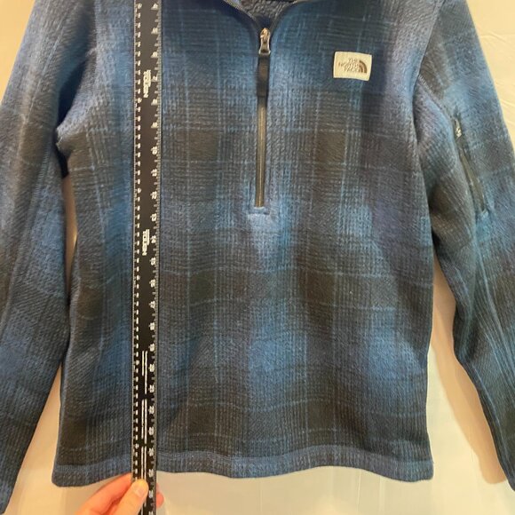 The North Face Men's Blue 1/4 Zip Pullover Sweater Size S - Picture 3 of 5
